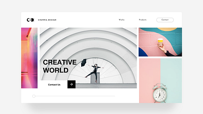 Creative world chumma chumma.design colors creative design uiux design web