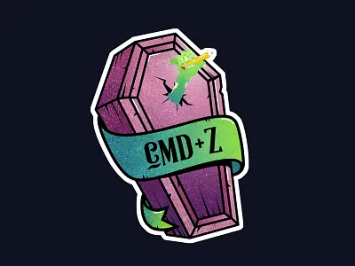 Cmd+Z Halloween cmd draw halloween illustration vector zombie