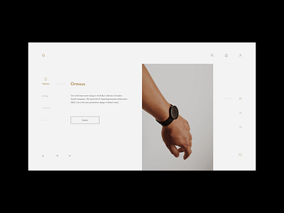 Ormous Concept design interface shop typography watch web website