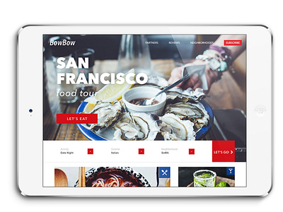 Local Landing Page abovethefold adobexd food landing page travel webdesign xddailychallenge