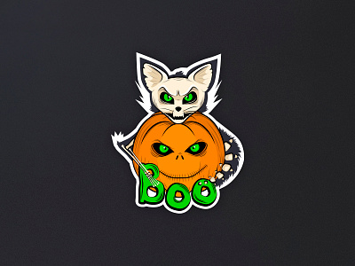 Halloween sticker art halloween illustration sticker sticker mule