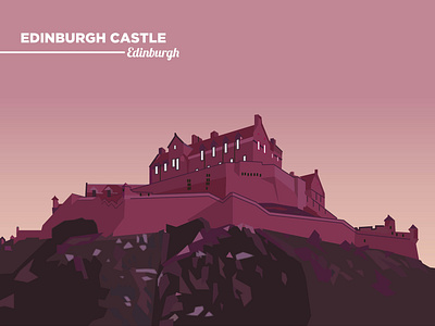 Edinburgh Castle adobe castle colour design drawing edinburgh freelance graphic design illustration illustrator print design scotland tourism tourist vector