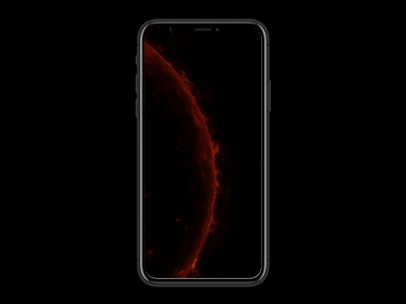 iPhone XS Wallpaper Animation: Burning Sun after effect animation burn fire ios iphone motion motion art nasa sun