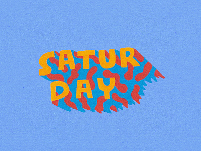 Saturday! fun illustration lettering posca saturday