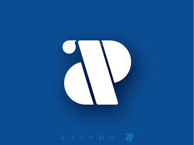 Aip Logo a app brand branding design i icon idea illustration logo p typography vector