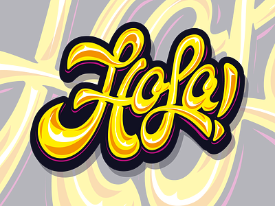 Hola! illistration logo logos vector