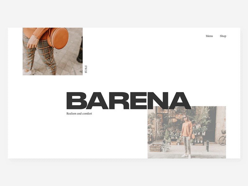 Barena | Fashion Website clean exploration fashion grid simple type typography ui web website