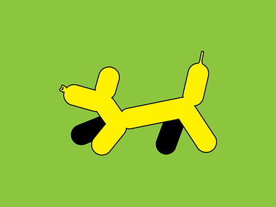 Puppy art color contemporary cute fun illustration play pop