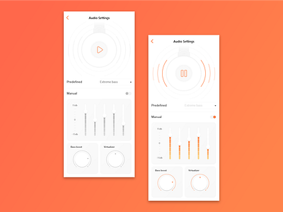 Audio Settings 007 daily 100 dailyui dailyui007 design headphones settings settings page ui