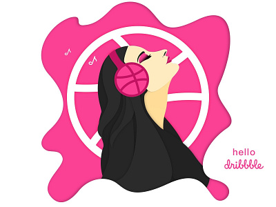 The Goddess Of Dribbble illustration photoshop