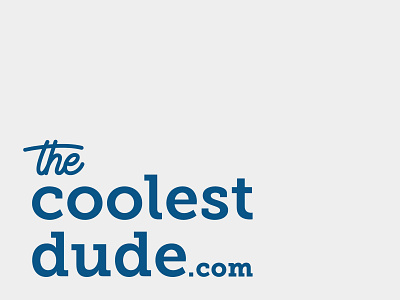 The Coolest Dude logo apparel apparel logo branding cool design dude illustration logo typography vector website