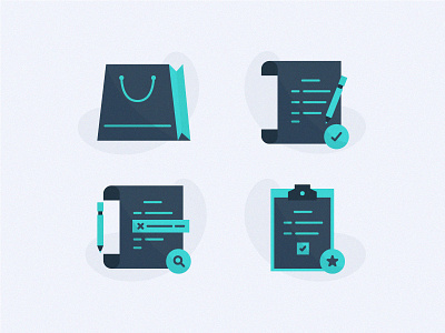 Order Icons correct correction e commerce icon icon design illustration online shopping order order list ordering shop shopping shopping bag spot illustration task tasks