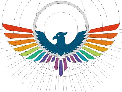 PHOENIX GROUP branding color colorful icon logo mark mascot process symbol