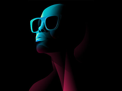 Portrait color illustration portrait