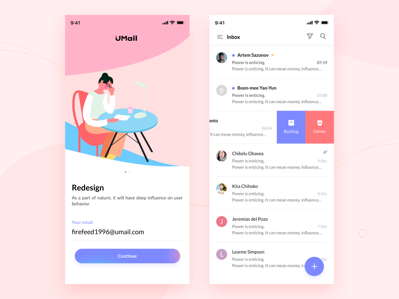 Example of Umail App