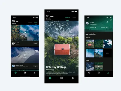 Hello nature /App design exercise design ui