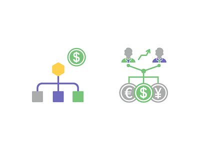 Icons for Structured Products and Mutual & Hedge Funds banking hedge fund icon design iconography icons mutual fund products structured