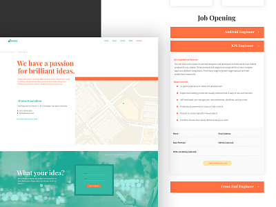 Alvonse - Web Company Profile (3) Contact Page company profile contact page job vacancy map ui ux web design web design agency website