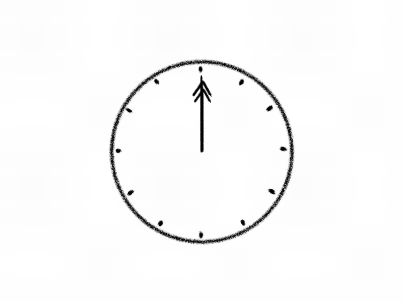 Anitober Day 14: Clock 2d animación animation anitober anitober 2018 art arte black and white cel animation clock design frame by frame illustration inktober inktober 2018 motion graphics tvpaint