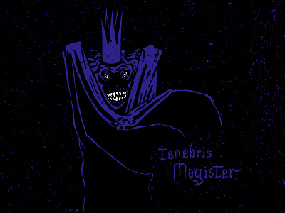 Darkness Master creepy danilo mancini darkness darkness master death death and rebirth grunge hand lettering handmade illustration macabre monster old school rebirth sailor danny vampire vintage vintage style