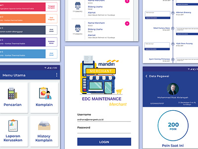 EDC Maintenance App android app clean app design government maintenance mobile ui ui design ux ux design