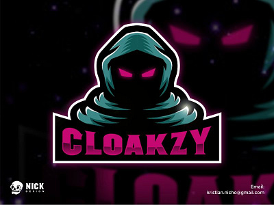 Another color for cloakzy logo brand branding character design characters cloakzy design esport esport logo game gamers gaming gaming logo illustration logo logo design mascot sport sport logo streamer twitch.tv