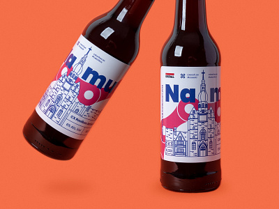 CX 2018 Beer architechture beer belgium bicycle bright illustration minimal photo pop red