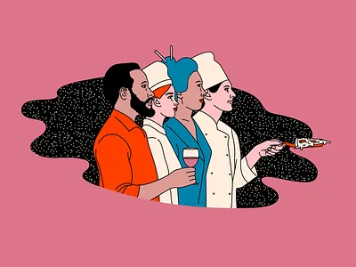 Horeca Talents branding design graphic design identity illustration logo recruitment agency restourant