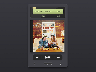 Daily UI #09 - Music Player dailyui mockup music player skeumorphic