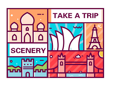 Scenery on the Journey illustration 插图