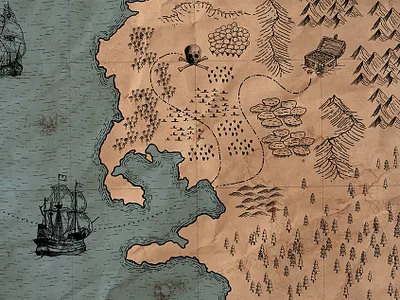 Treasure Map Maker fantasy map free illustration illustrator map resources treasure map vector vintage