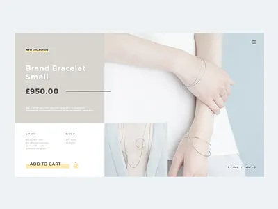 Product Card Page accesories blue bracelet cart color blocks ecommerce grid grid design product card product catalog shop typogaphy ui uidesign web webdesign