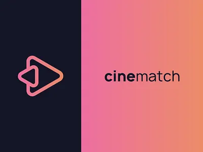 Cinematch Logo branding clean cleanlogo creative design flat icon logo material simple typography vector