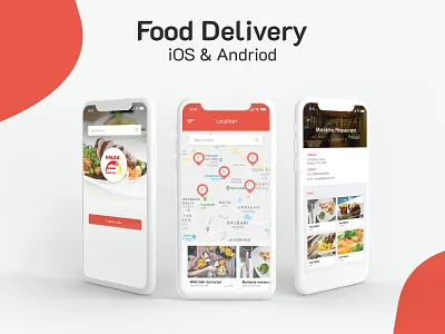 Online Food Delivery App app app design app ui design design food and drink food delivery food delivery app food delivery application online food online food delivery app ui ui design ux vector
