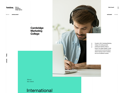 Agency - Case Page agency clean design digital interface minimal site ui ux visual