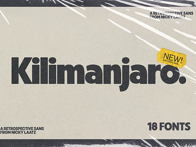 Kilimanjaro Sans (36 fonts)