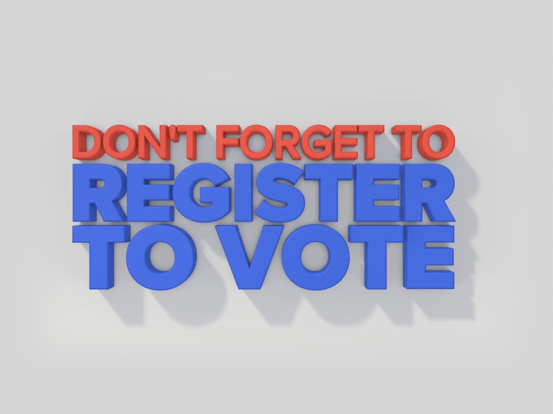 Don't Forget! 3d c4d gif loop minimal mograph motion design typogaphy