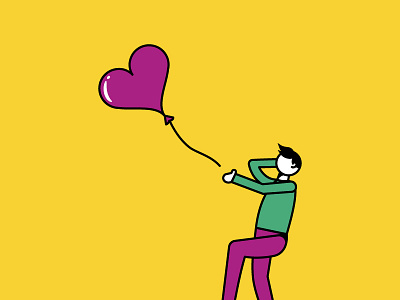 Let love go balloon emotion hearth hearthbroken human love sad