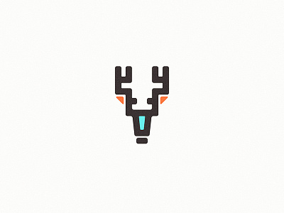 Deer antlers art character deer design icon illustration logo native american native app print retro texture vector vintage