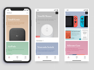 Ioole Store 1 app color design ui ux