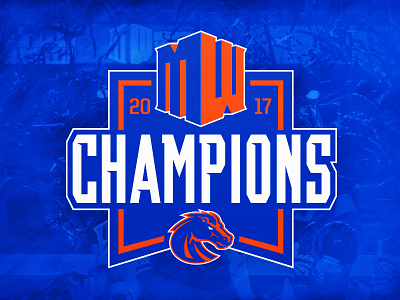 2017 Mountain West Champions Logo branding design football logo ncaa sports