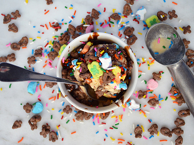 More Ice Cream art direction chocolate general mills ice cream lucky charms photography sundae