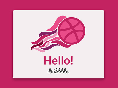 Hi Dribbble! 👋🏽 branding debut dribbble logo vector wavey