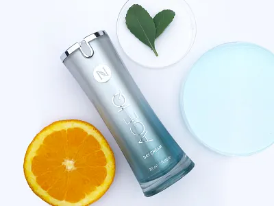 Age IQ Day Photography anti aging beauty clean moisturizer orange photography photoshoot product photography science skincare skincare photography top down photography wellness