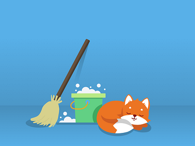 Illustration clean cleanfox fox illustration