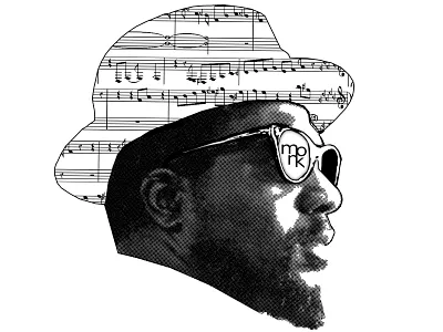 Monk Hat design flat icon illustration logo vector