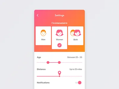 Settings Page settings