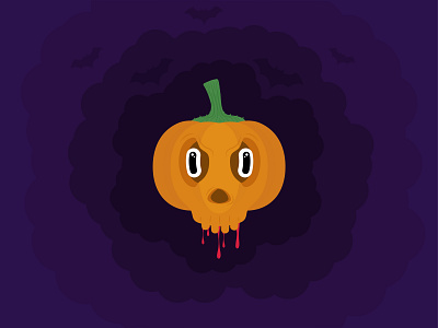 Hallowen flat hallowen illustration sticker stickermule