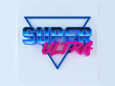 Super Ultra animation pixel retro type