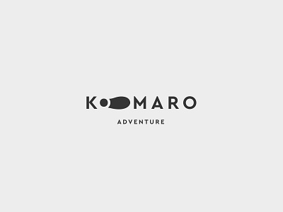 Komaro - Survival school adventure flat logo negative space negative space logo school survival